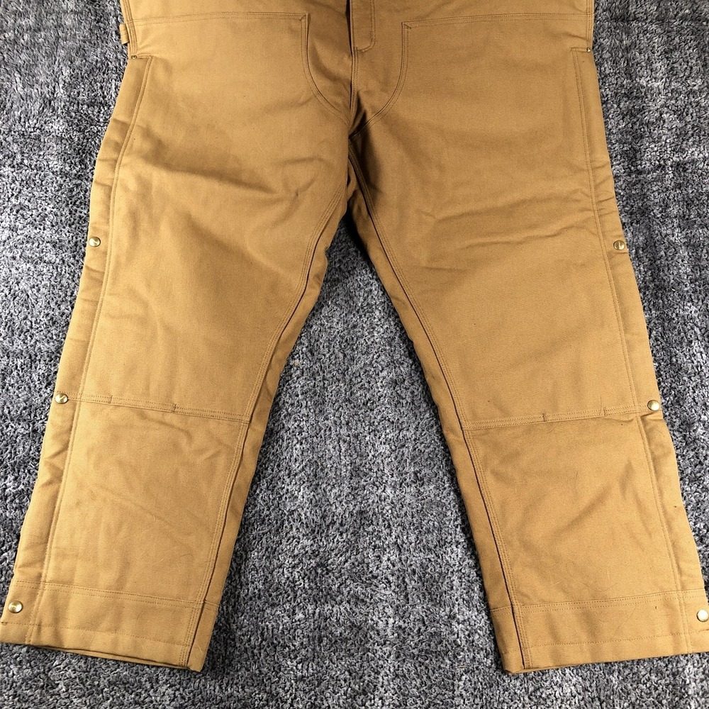 Carhartt‎ Overalls Mens 3XL Tall Brown Canvas Insulated Bib Workwear OR4393-M - Picture 4 of 15